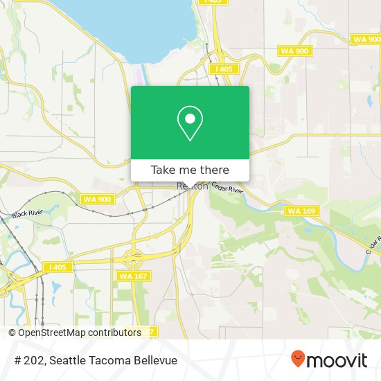 Mapa de # 202, 304 Main Ave S # 202, Renton, WA 98057, USA