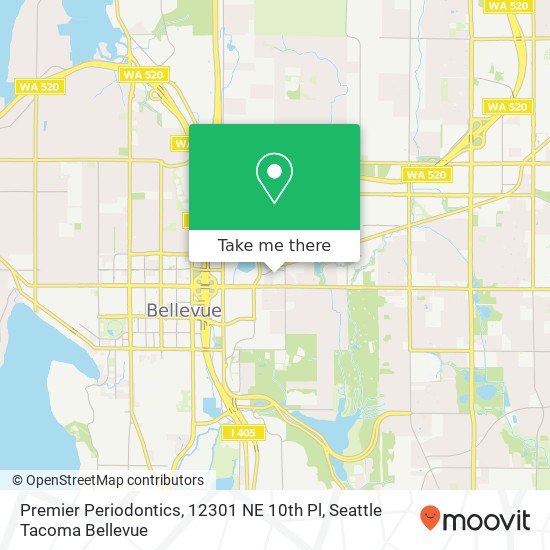 Mapa de Premier Periodontics, 12301 NE 10th Pl