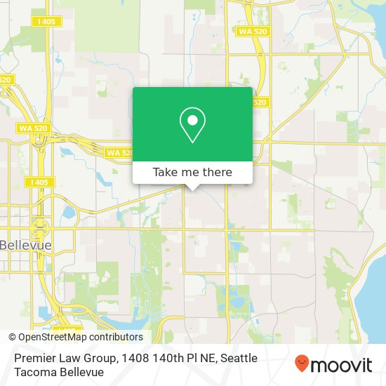 Premier Law Group, 1408 140th Pl NE map