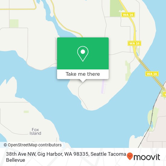 Mapa de 38th Ave NW, Gig Harbor, WA 98335