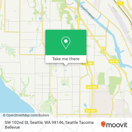 Mapa de SW 102nd St, Seattle, WA 98146