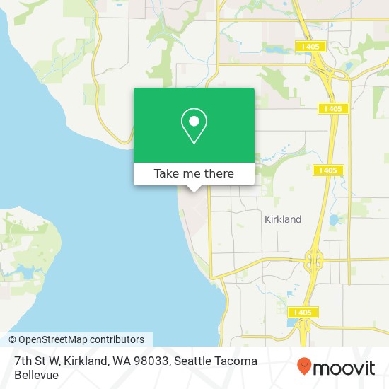 Mapa de 7th St W, Kirkland, WA 98033