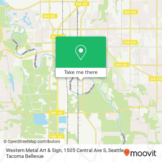 Mapa de Western Metal Art & Sign, 1505 Central Ave S