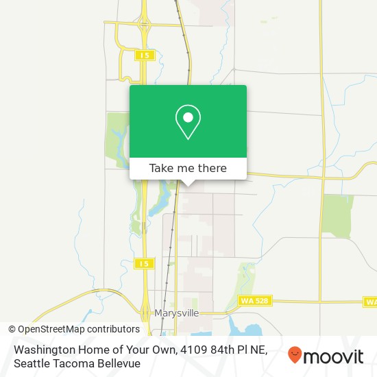 Mapa de Washington Home of Your Own, 4109 84th Pl NE