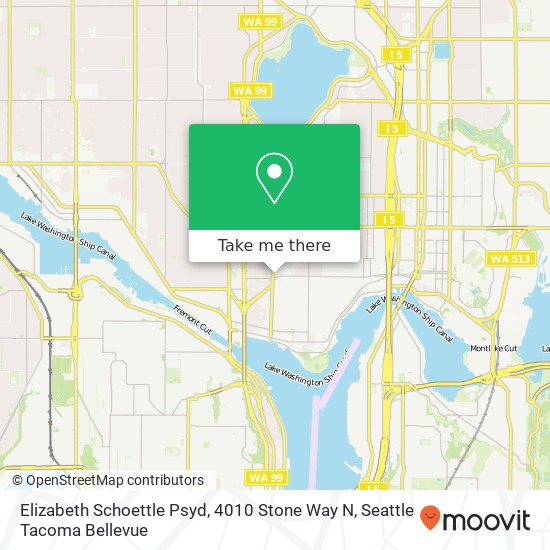 Mapa de Elizabeth Schoettle Psyd, 4010 Stone Way N