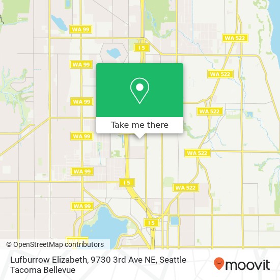 Mapa de Lufburrow Elizabeth, 9730 3rd Ave NE