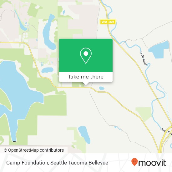 Mapa de Camp Foundation, 19124 SE Petrovitsky Rd