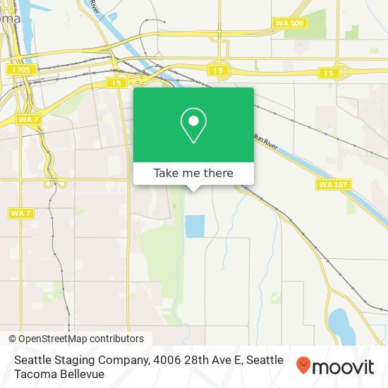 Mapa de Seattle Staging Company, 4006 28th Ave E