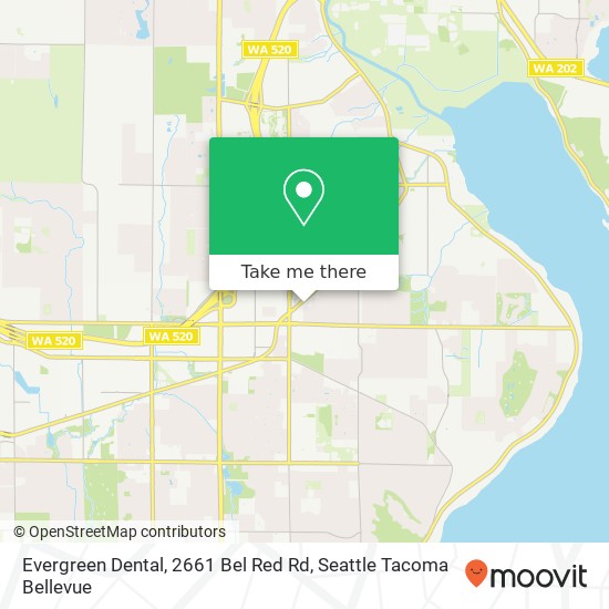 Evergreen Dental, 2661 Bel Red Rd map