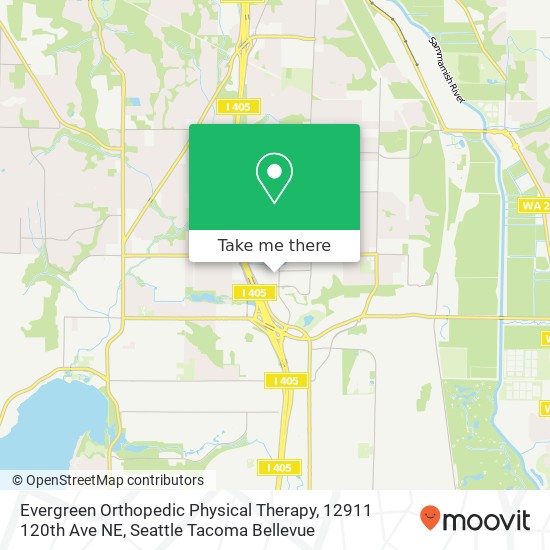 Mapa de Evergreen Orthopedic Physical Therapy, 12911 120th Ave NE