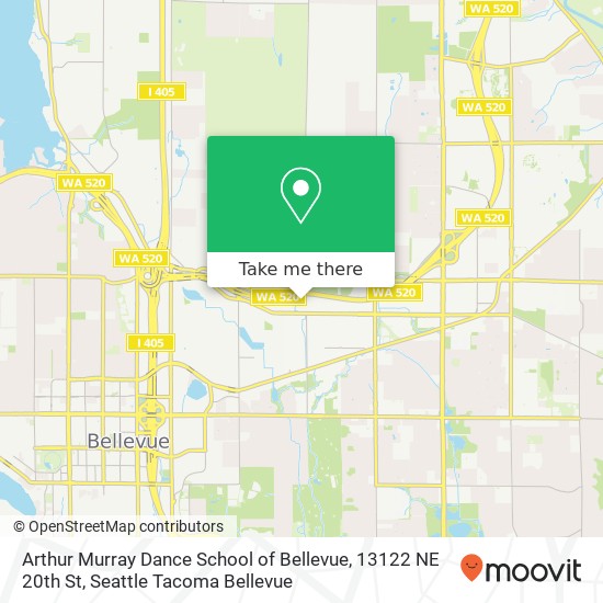 Arthur Murray Dance School of Bellevue, 13122 NE 20th St map