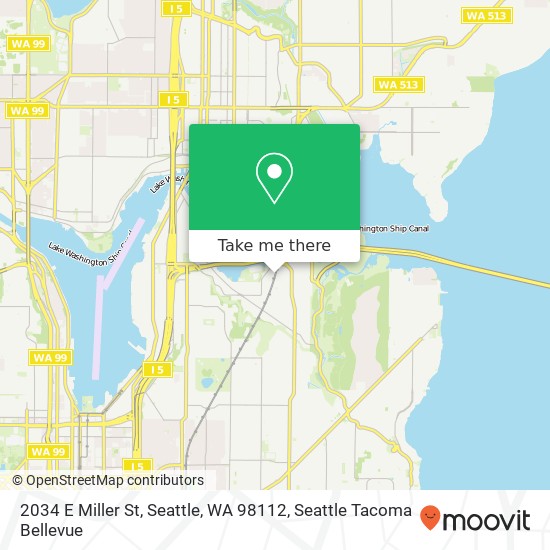 Mapa de 2034 E Miller St, Seattle, WA 98112