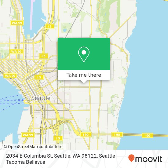 Mapa de 2034 E Columbia St, Seattle, WA 98122