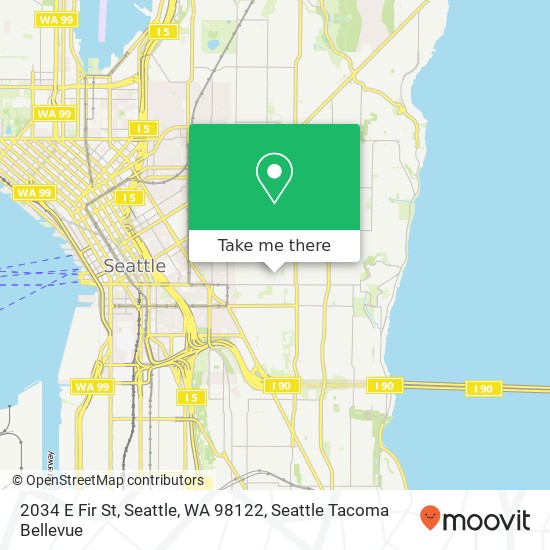 Mapa de 2034 E Fir St, Seattle, WA 98122