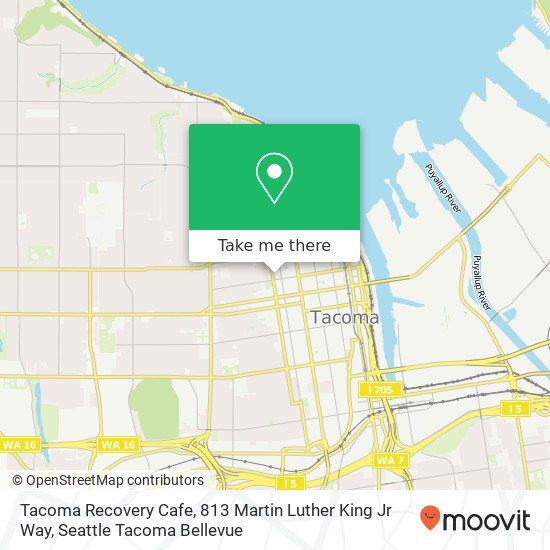 Mapa de Tacoma Recovery Cafe, 813 Martin Luther King Jr Way