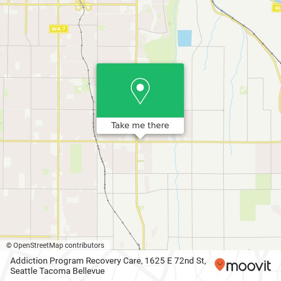 Mapa de Addiction Program Recovery Care, 1625 E 72nd St