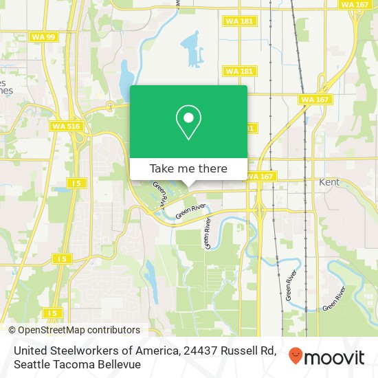 United Steelworkers of America, 24437 Russell Rd map