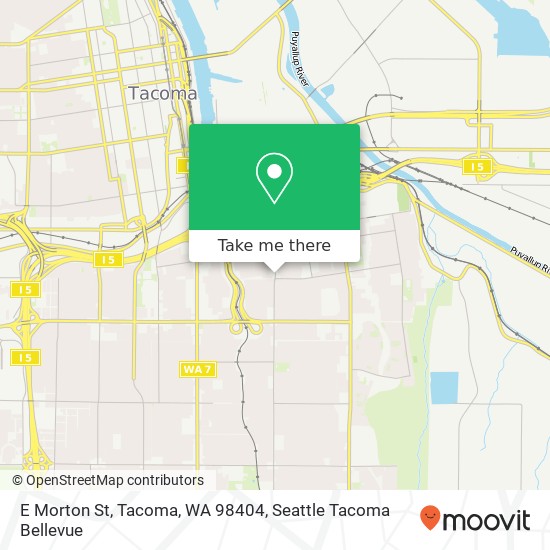Mapa de E Morton St, Tacoma, WA 98404