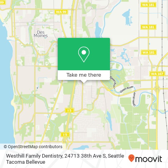 Mapa de Westhill Family Dentistry, 24713 38th Ave S