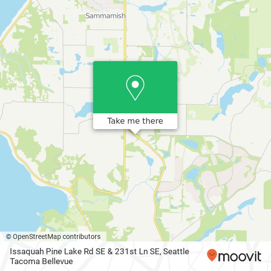 Issaquah Pine Lake Rd SE & 231st Ln SE map