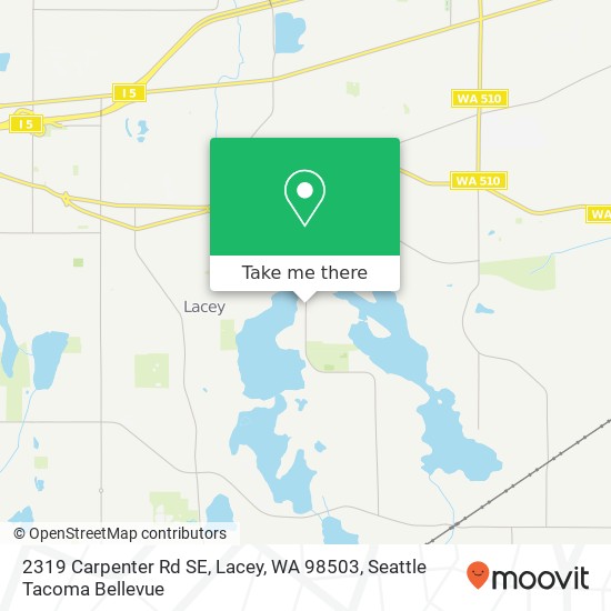 Mapa de 2319 Carpenter Rd SE, Lacey, WA 98503
