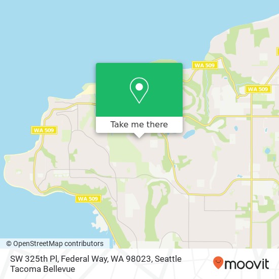 Mapa de SW 325th Pl, Federal Way, WA 98023