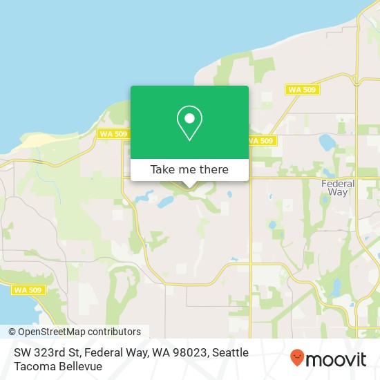 Mapa de SW 323rd St, Federal Way, WA 98023