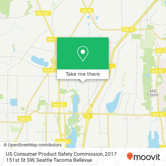 US Consumer Product Safety Commission, 2017 151st St SW map