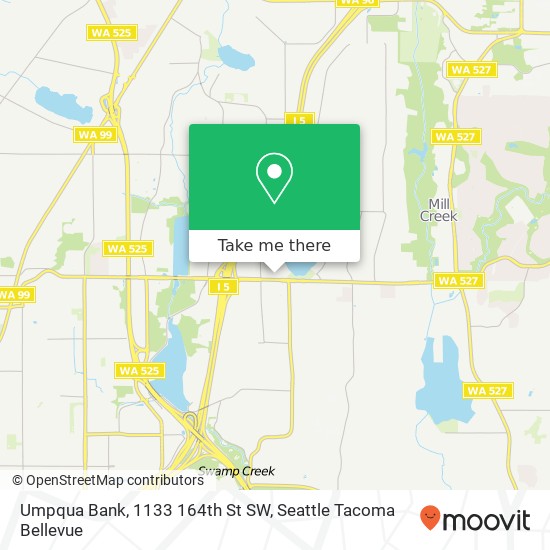 Mapa de Umpqua Bank, 1133 164th St SW