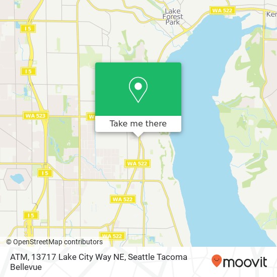 Mapa de ATM, 13717 Lake City Way NE