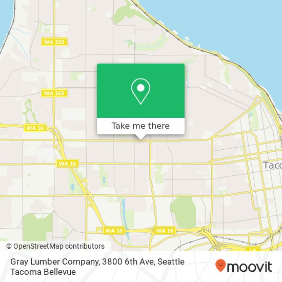 Gray Lumber Company, 3800 6th Ave map
