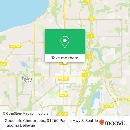 Good Life Chiropractic, 31260 Pacific Hwy S map