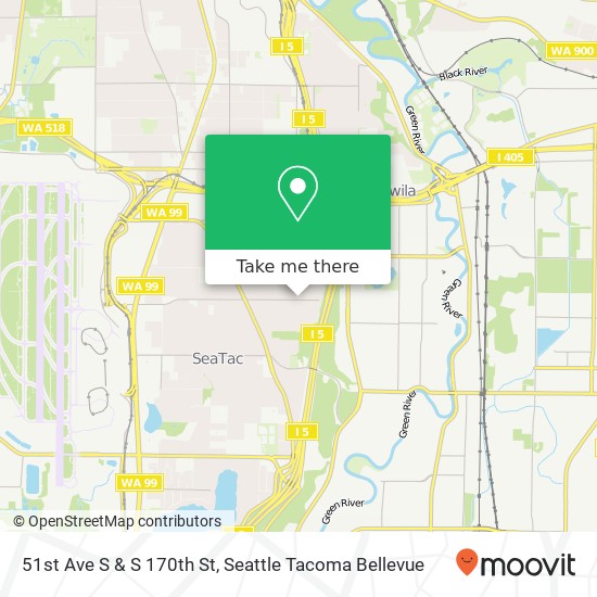 51st Ave S & S 170th St map