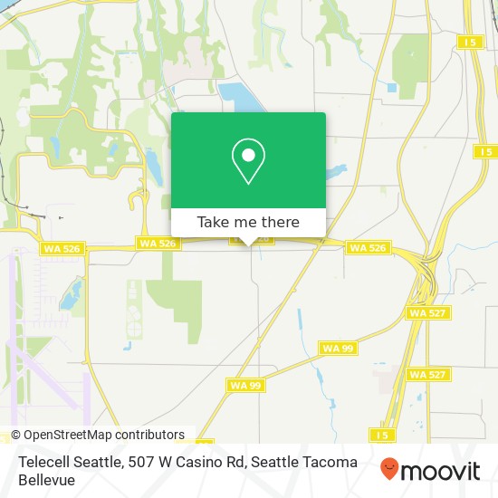 Mapa de Telecell Seattle, 507 W Casino Rd