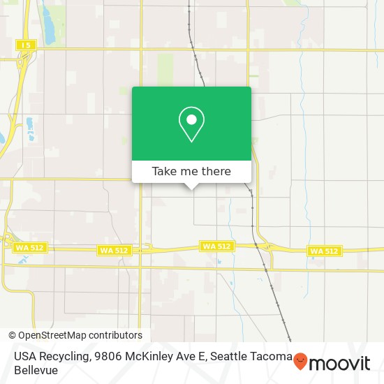 Mapa de USA Recycling, 9806 McKinley Ave E