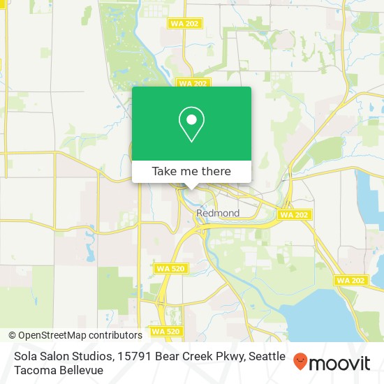 Sola Salon Studios, 15791 Bear Creek Pkwy map