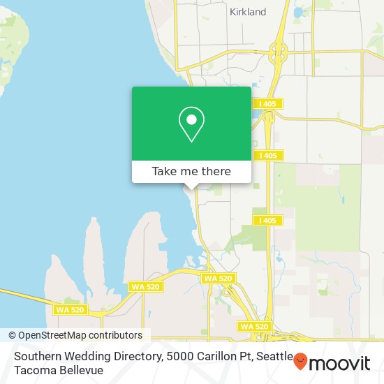 Southern Wedding Directory, 5000 Carillon Pt map