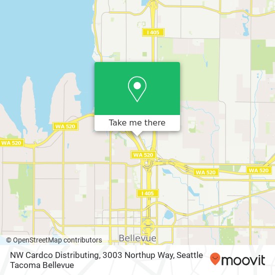 Mapa de NW Cardco Distributing, 3003 Northup Way