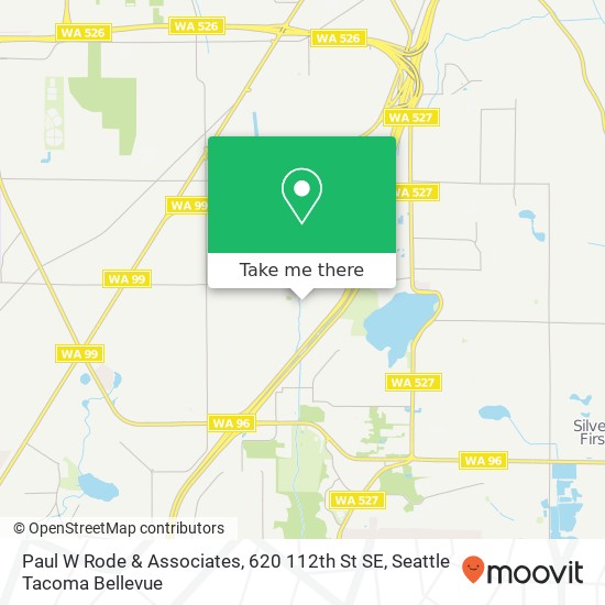 Mapa de Paul W Rode & Associates, 620 112th St SE
