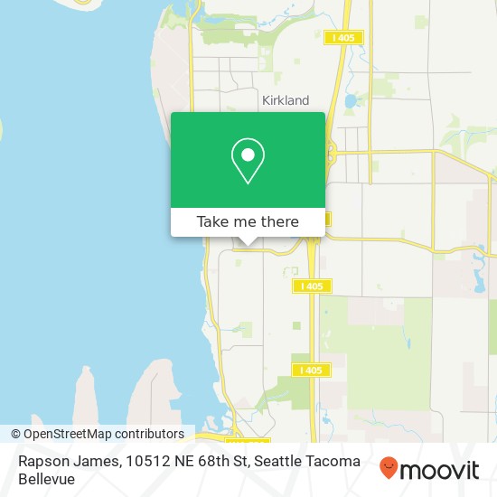 Mapa de Rapson James, 10512 NE 68th St