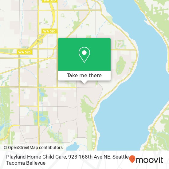 Playland Home Child Care, 923 168th Ave NE map