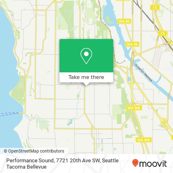 Performance Sound, 7721 20th Ave SW map