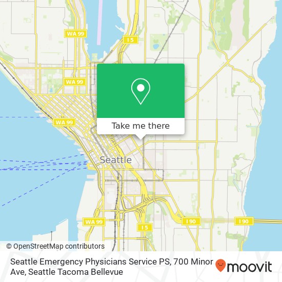 Seattle Emergency Physicians Service PS, 700 Minor Ave map