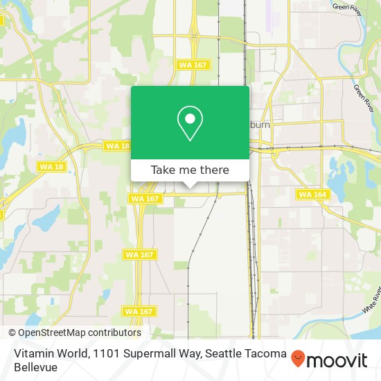 Vitamin World, 1101 Supermall Way map