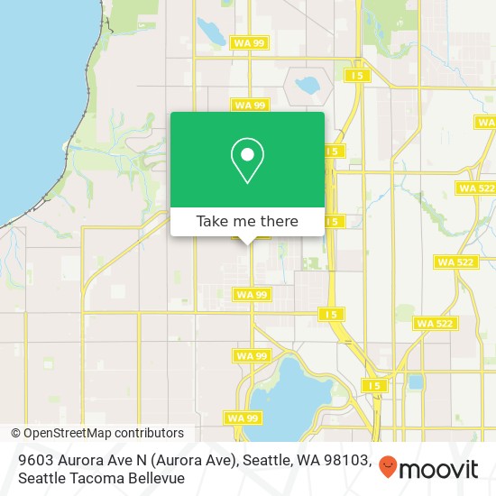 9603 Aurora Ave N (Aurora Ave), Seattle, WA 98103 map
