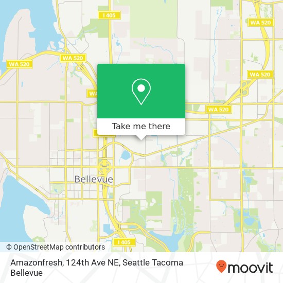 Amazonfresh, 124th Ave NE map