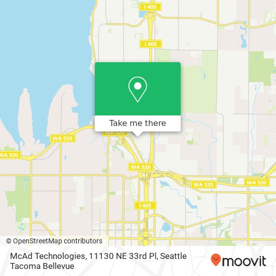 Mapa de McAd Technologies, 11130 NE 33rd Pl
