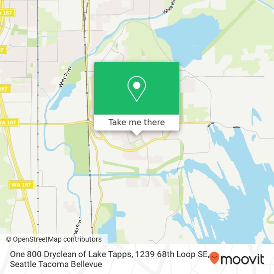 Mapa de One 800 Dryclean of Lake Tapps, 1239 68th Loop SE