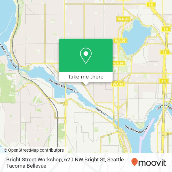 Mapa de Bright Street Workshop, 620 NW Bright St