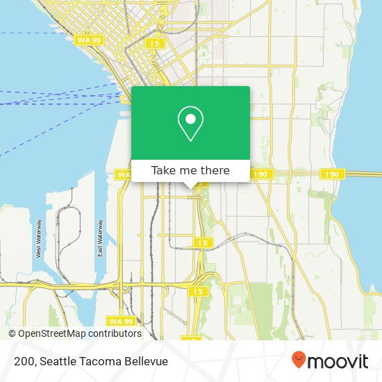 Mapa de 200, 1737 Airport Way S #200, Seattle, WA 98134, USA